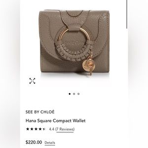 See by Chloe Motty Grey Hana Wallet